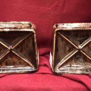 *Brown Ceramic Drip Glaze Planter (sold with lamp only )