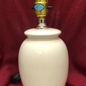 Small Jar Ceramic Table Lamp White