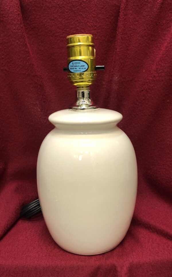 Small Jar Ceramic Table Lamp White