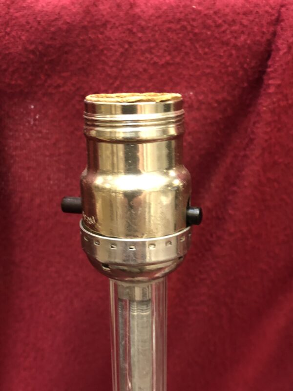 Pair of Glass Boudoir Lamps - Image 2