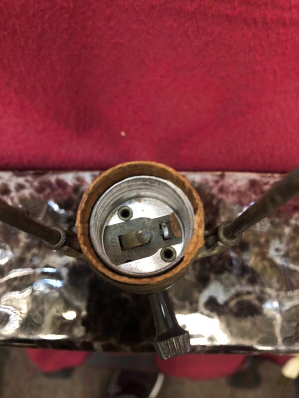 Brown Ceramic Drip Glaze Lamp - Image 3