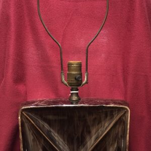Brown Ceramic Drip Glaze Lamp