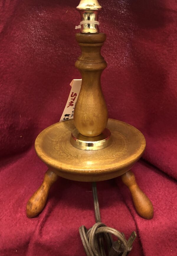 Retro Wood Tri Leg Lamp - Image 4