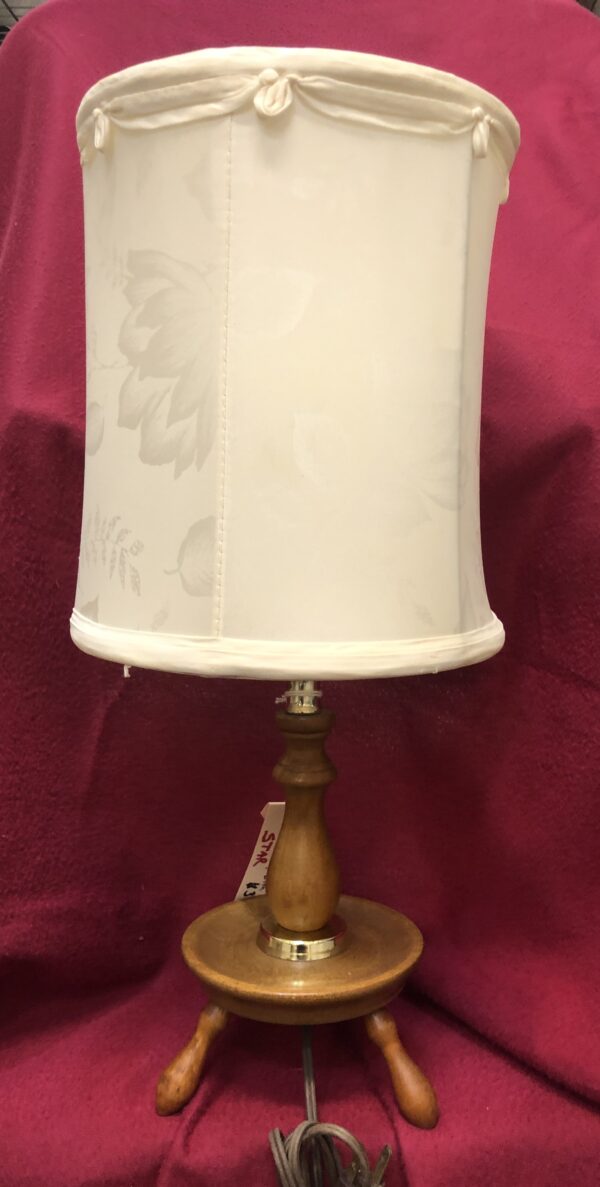 Retro Wood Tri Leg Lamp