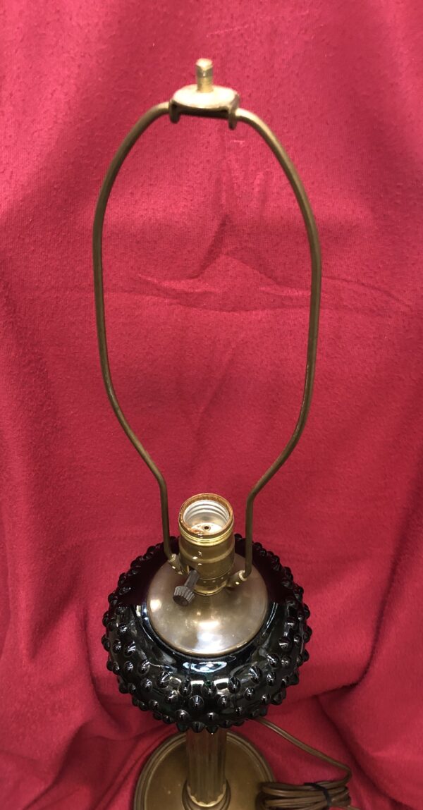 Brass Banquet Lamp w/Green Front - Image 6