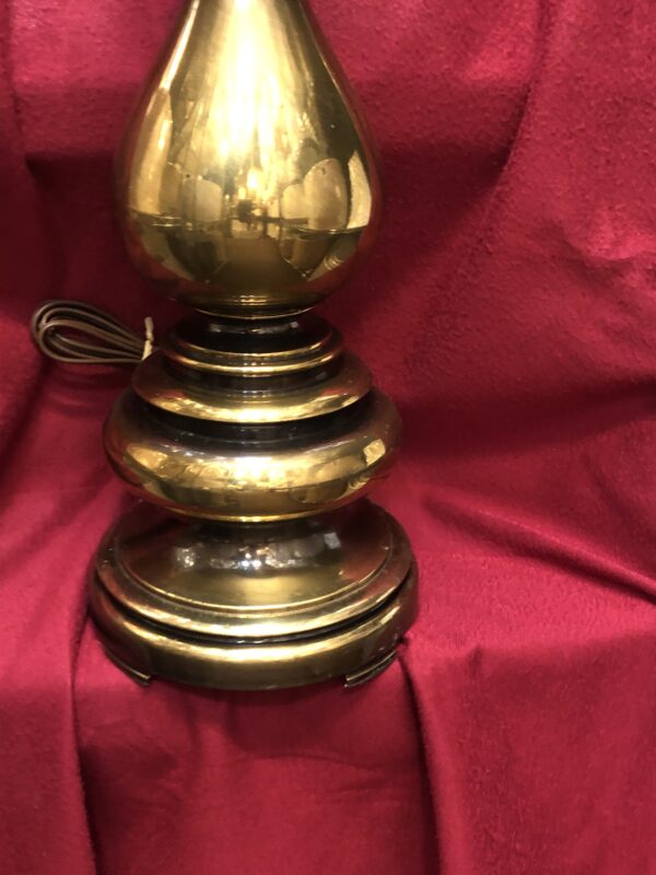 Vintage Dark Brass Lamp - Image 3