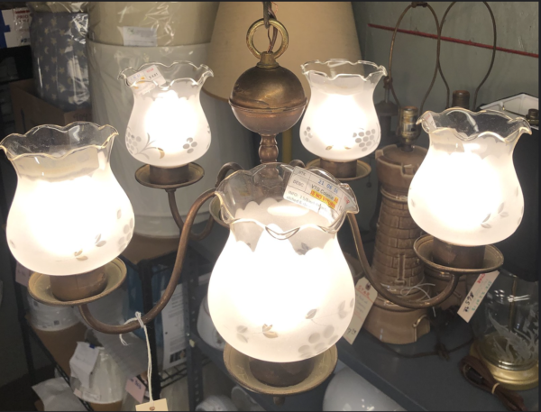 Vintage Brass Chandelier
