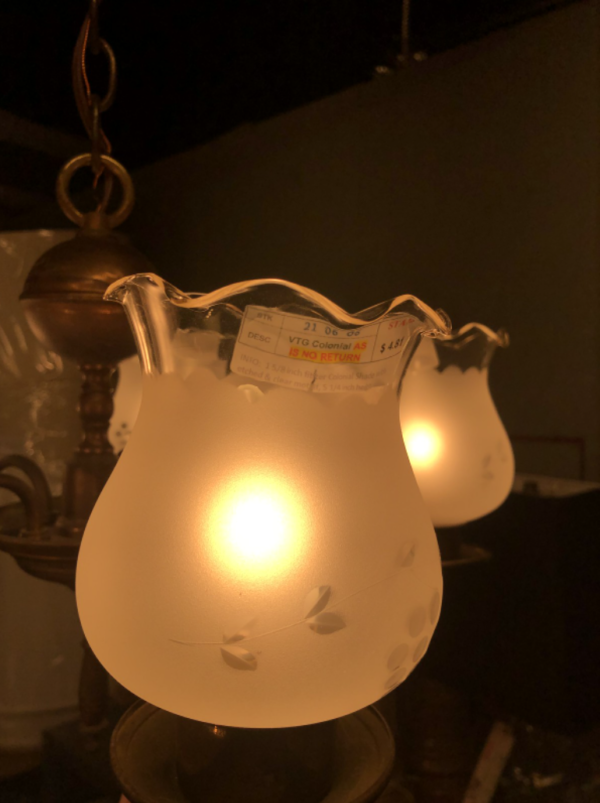 Vintage Brass Chandelier - Image 2